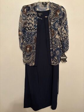 R&M Richards Navy Two-Piece dress NWT 14W